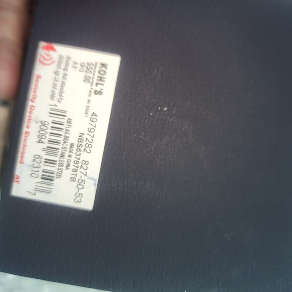 1913 NWT MENS STAINLESS STEEL AMERICAN FLAG CHAIN BRACELET - Picture 7 of 7